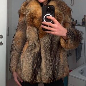 Vintage fox fur jacket